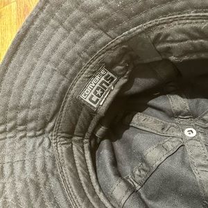 Converse black bucket hat